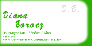 diana borocz business card